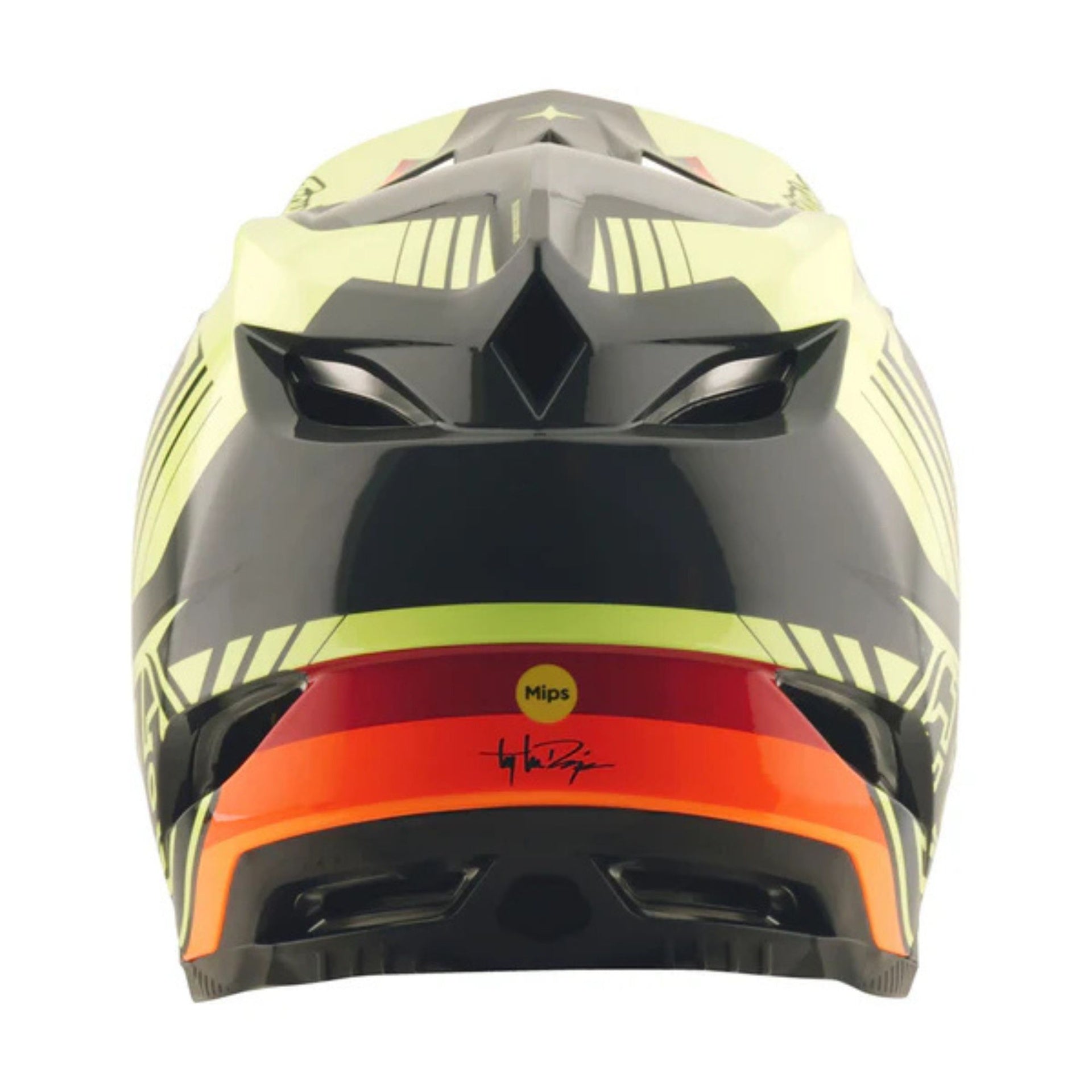 D4 Polyacrylite Helmet; Qualifer Black / Yellow